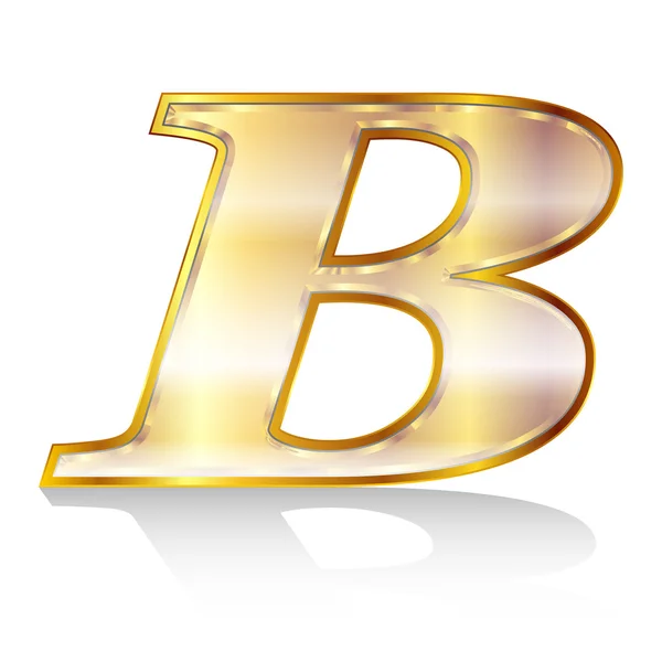 Ｂ　Alphabet emblem — Stock vektor